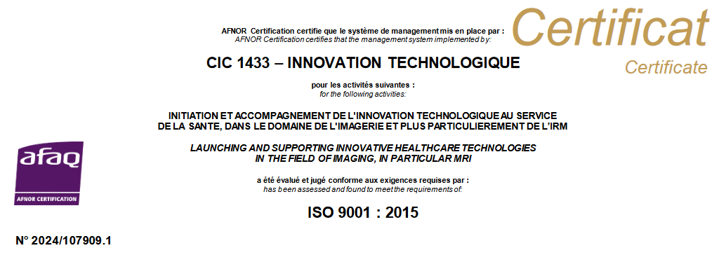 Obtention de la certification ISO 9001 sur l’ensemble de notre activité !